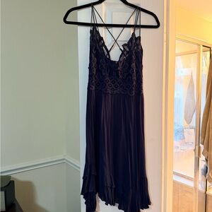 Free People Navy Mini Dress